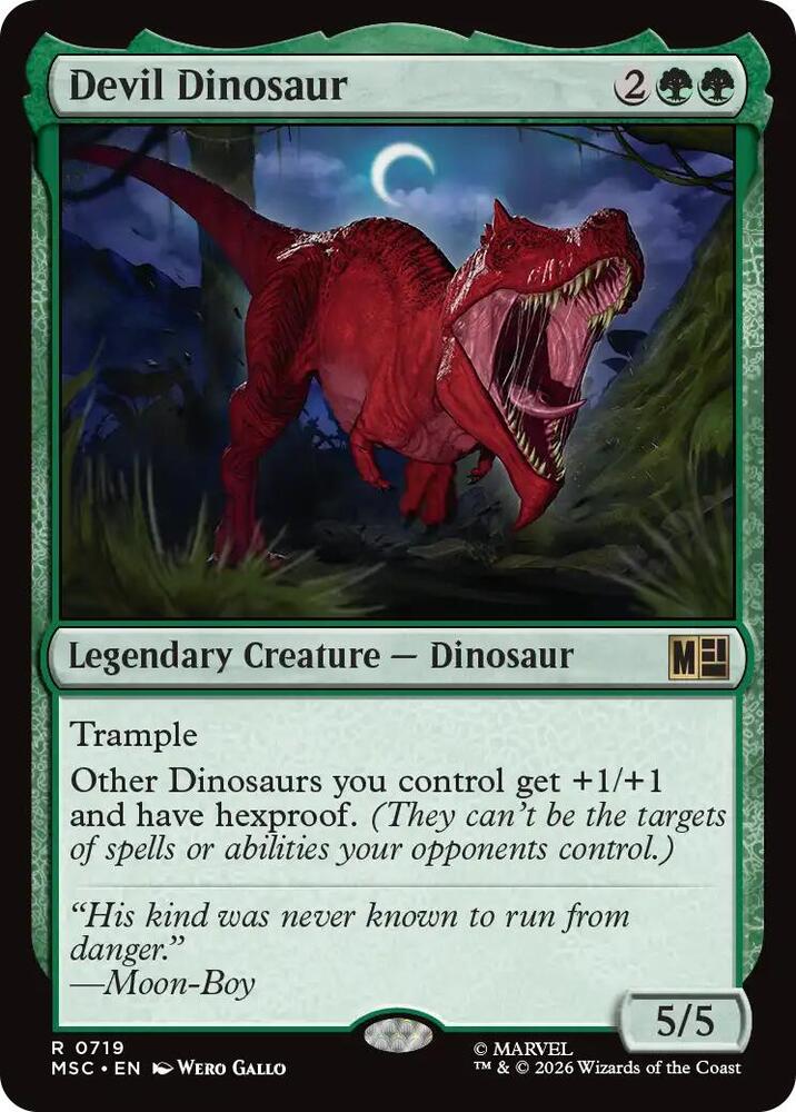 Devil Dinosaur 719 card