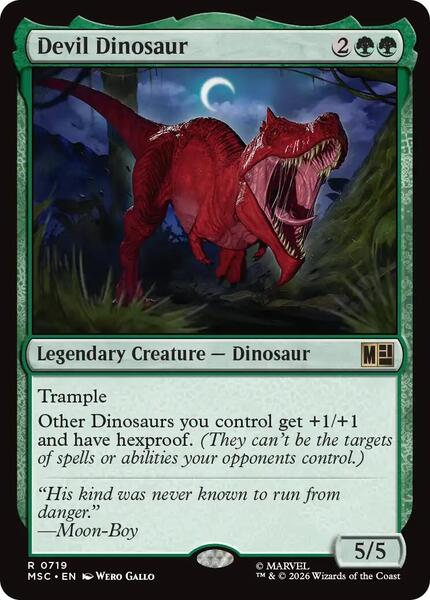 Devil Dinosaur - Commander: Marvel Super Heroes - magic