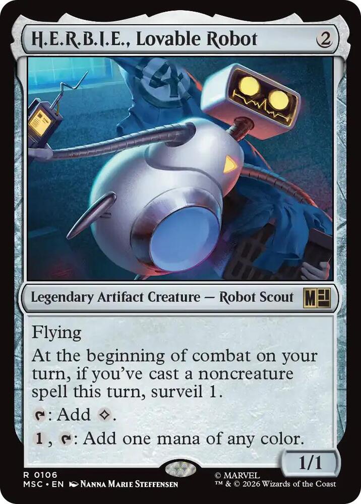 H.E.R.B.I.E., Lovable Robot 106 card