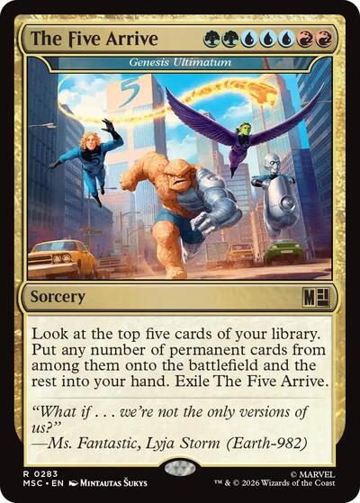 The Five Arrive Genesis Ultimatum Surge Foil