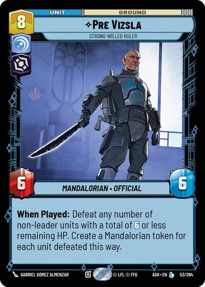 Pre Vizsla - Strong-Willed Ruler card