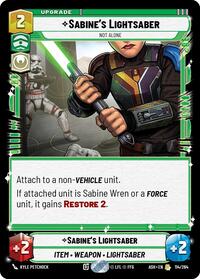 Sabine's Lightsaber - Not Alone