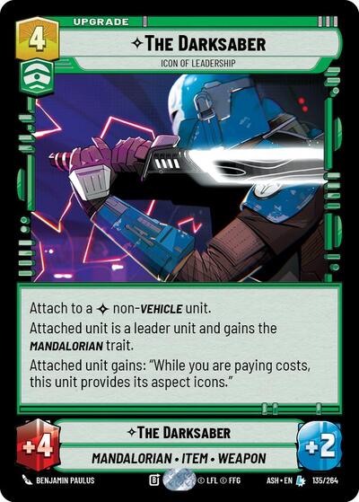 The Darksaber - Icon of Leadership card price