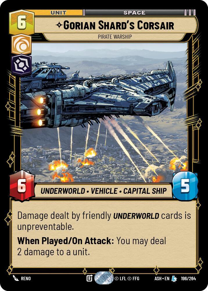 Gorian Shard's Corsair - Pirate Warship - Ashes of the Empire