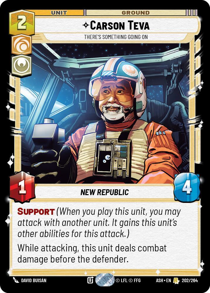 Carson Teva 202/264 card