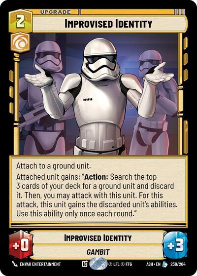 Improvised Identity Ashes of the Empire card price