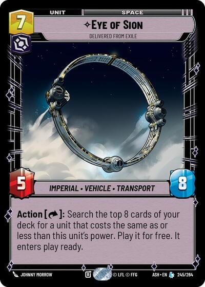 Eye of Sion - Delivered from Exile card