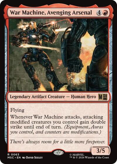 War Machine Avenging Arsenal Surge Foil