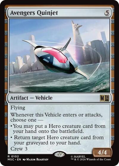Avengers Quinjet Surge Foil