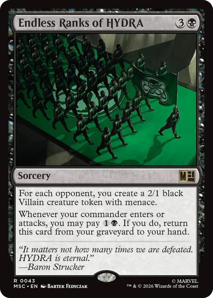Endless Ranks of HYDRA 43 card