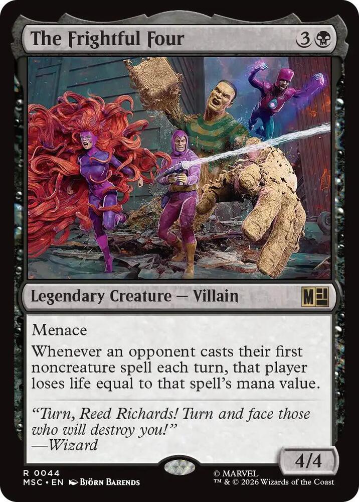 The Frightful Four 44 card