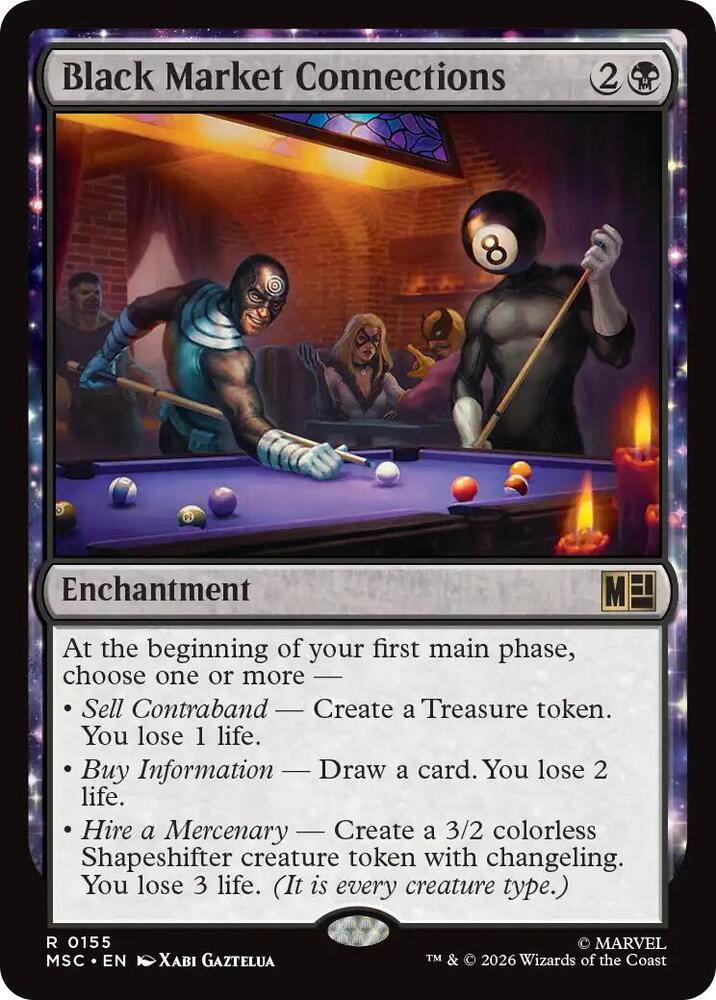 Black Market Connections - Commander: Marvel Super Heroes - Magic