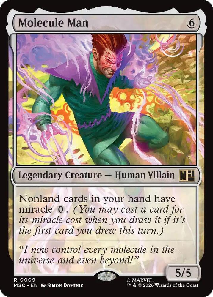 Molecule Man 9 card