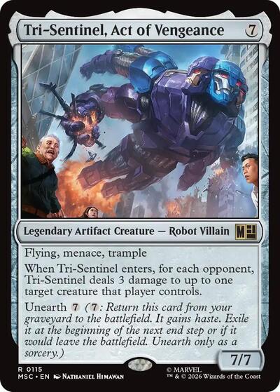 Tri Sentinel Act of Vengeance Surge Foil