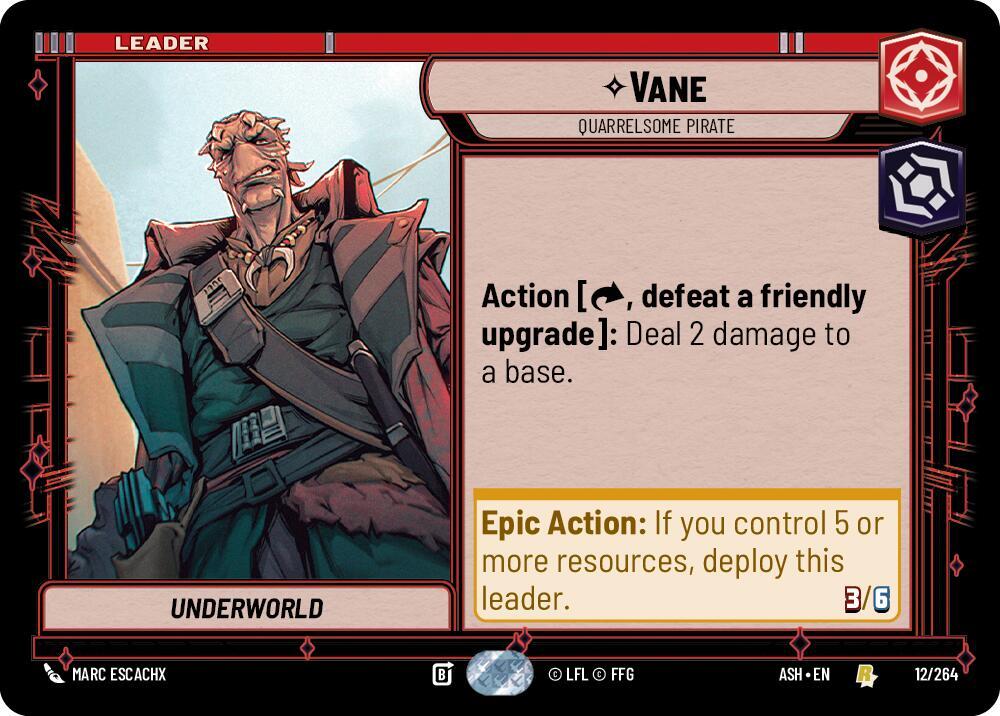 Vane 12/264 card
