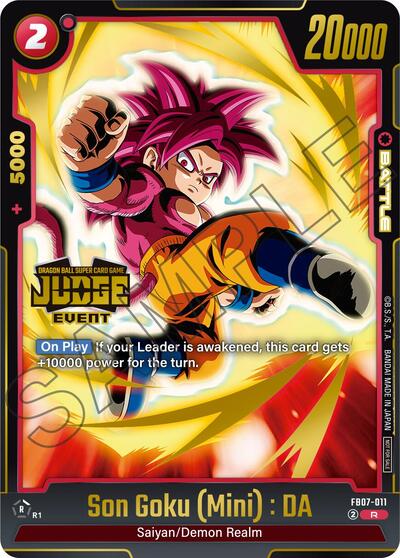 Son Goku (Mini) : DA (Judge Pack (Event Judge) 05) Tournament and Championship Promos Rare Dragon Ball card — value and price