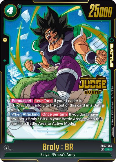 Broly : BR (Judge Pack (Event Judge) 05) Tournament and Championship Promos Rare Dragon Ball card — value and price