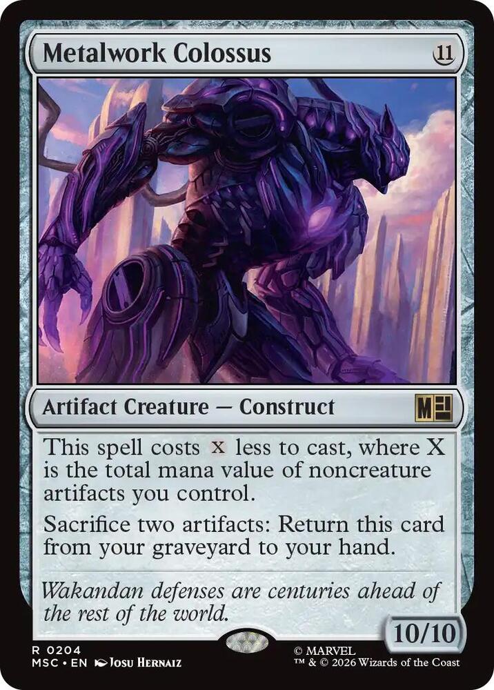 Metalwork Colossus 204 card