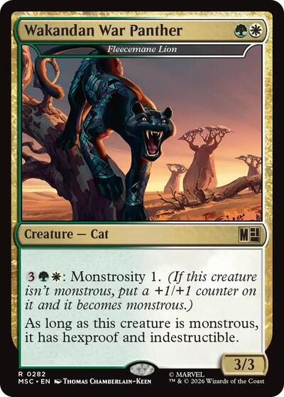 Wakandan War Panther Fleecemane Lion Surge Foil