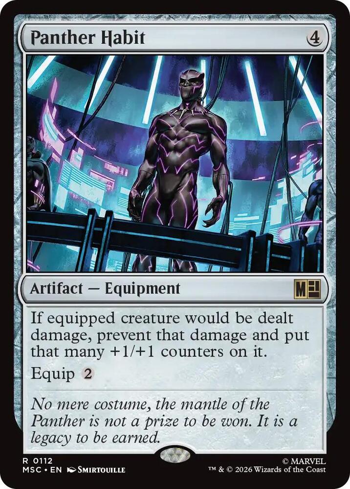 Panther Habit (Surge Foil) - Commander: Marvel Super Heroes