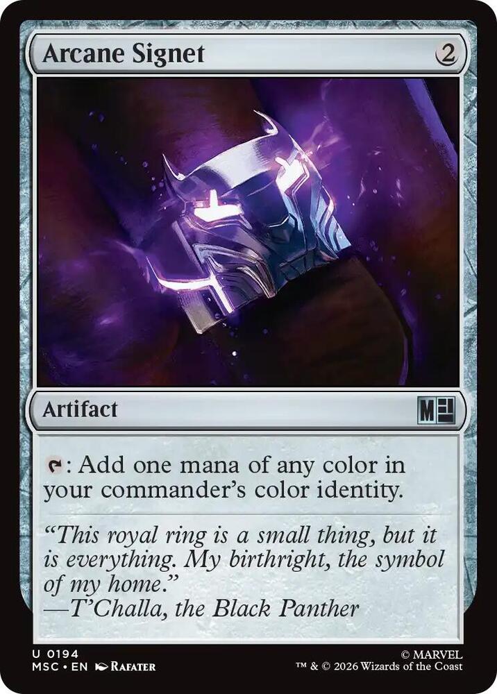 Arcane Signet (0194) (Surge Foil) - Commander: Marvel Super Heroes