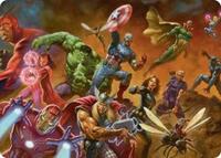 ヴァイスシュヴァルツ SP Avengers assemble. 箔押し Avengers Assemble! Art Card - Art Series: Marvel Super Heroes