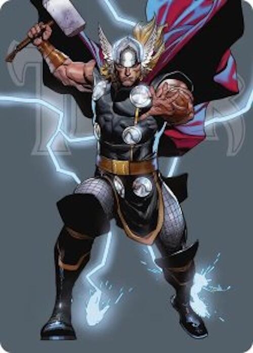 Thor, God of Thunder Art Card - Art Series: Marvel Super Heroes
