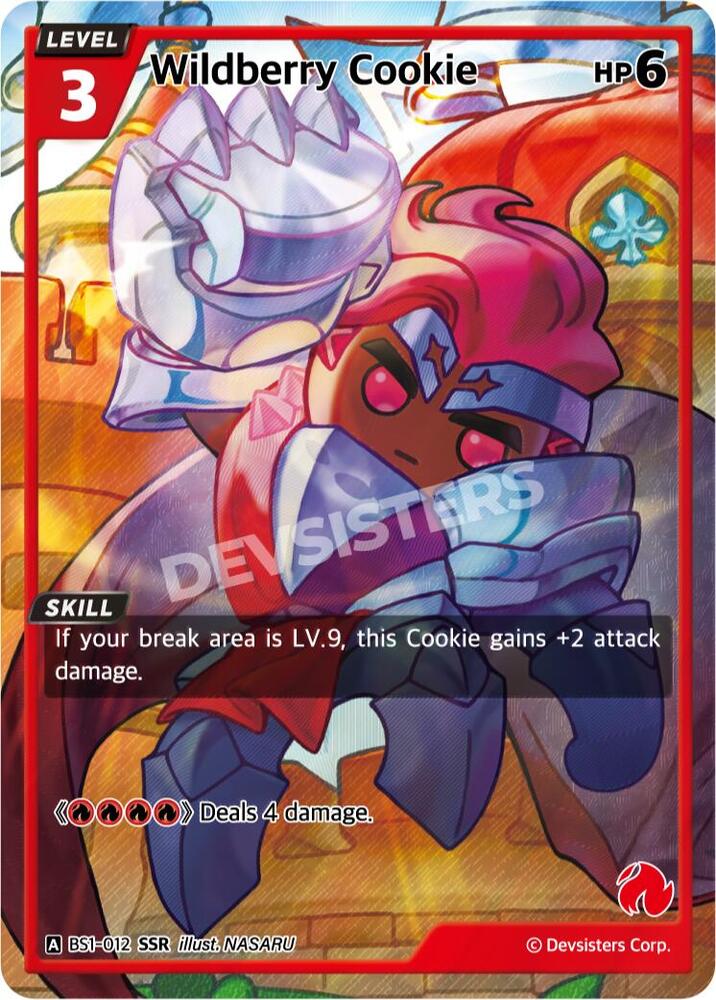 Wildberry Cookie (SSR) - Brave Beginning - CookieRun: Braverse TCG