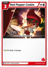 Red Pepper Cookie #BS1-020 from Brave Beginning Pokemon card image