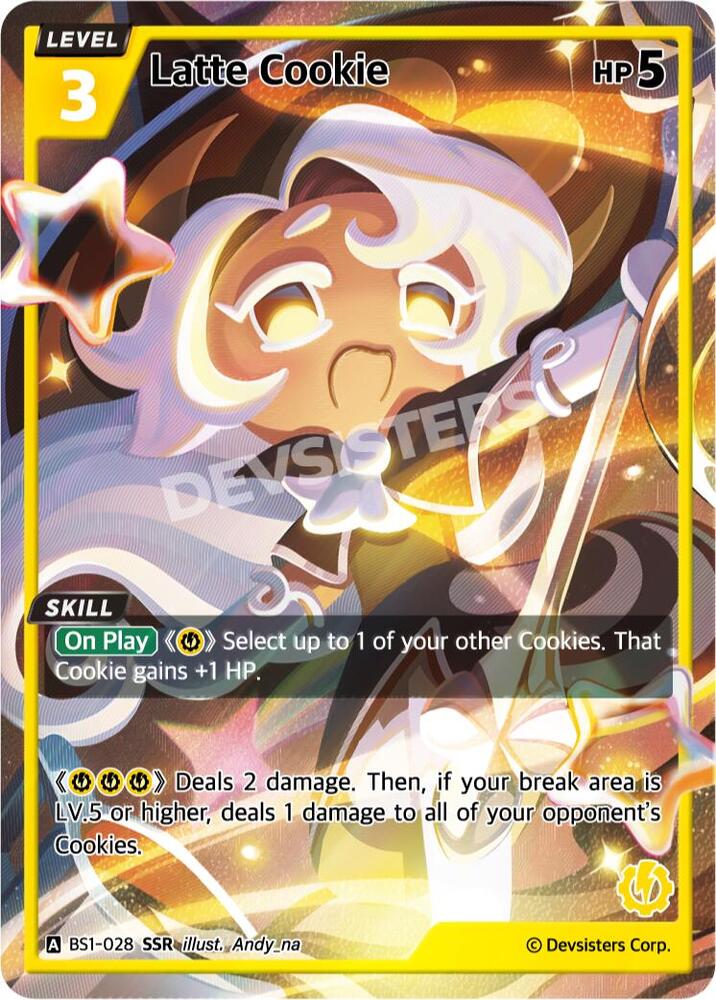 ♡Cookie♡ページです♥️ Latte Cookie (SSR) - Brave Beginning - CookieRun: Braverse TCG