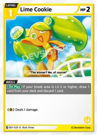 Lime Cookie #BS1-029 from Brave Beginning Pokemon card image