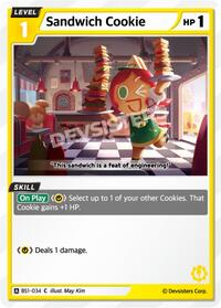 Sandwich Cookie #BS1-034 from Brave Beginning Pokemon card image