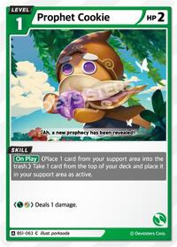 Prophet Cookie #BS1-063 from Brave Beginning Pokemon card image