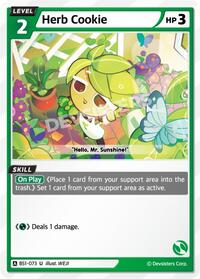 Herb Cookie #BS1-073 from Brave Beginning Pokemon card image