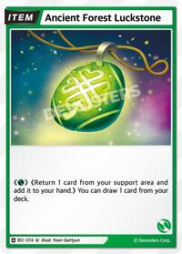 Ancient Forest Luckstone #BS1-074 from Brave Beginning Pokemon card image