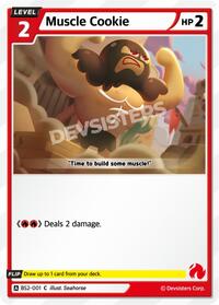 Muscle Cookie #BS2-001 from Brave Beginning Pokemon card image