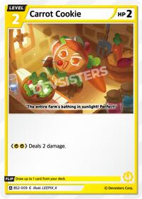 Carrot Cookie #BS2-009 from Brave Beginning Pokemon card image