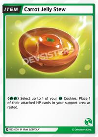 Carrot Jelly Stew #BS2-020 from Brave Beginning Pokemon card image