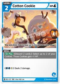 Cotton Cookie (SEC) #BS2-027 from Brave Beginning Pokemon card image