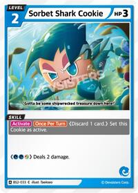 Sorbet Shark Cookie #BS2-033 from Brave Beginning Pokemon card image
