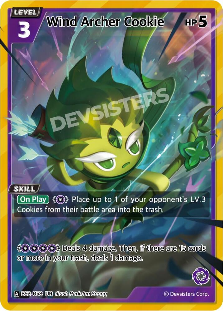 Wind Archer Cookie - Brave Beginning - CookieRun: Braverse TCG