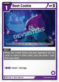 Beet Cookie #BS2-060 from Brave Beginning Pokemon card image