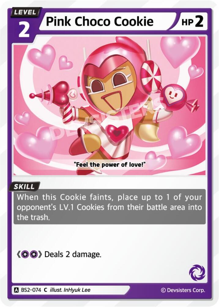 Pink Choco Cookie - Brave Beginning - CookieRun: Braverse TCG