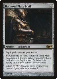 Haunted Plate Mail - Magic 2014 (M14) - Magic: The Gathering card