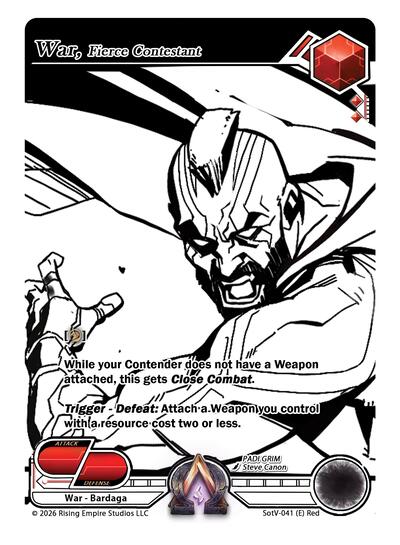 War, Fierce Contestant (Ink)