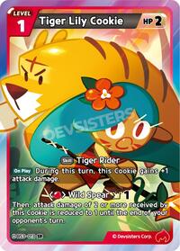 Tiger Lily Cookie (013) #BS3-013 from Age of Heroes and Kingdoms Pokemon card image