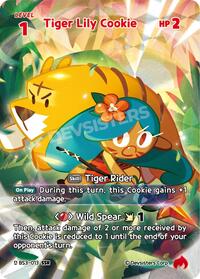 Tiger Lily Cookie (013) (SSR) #BS3-013 from Age of Heroes and Kingdoms Pokemon card image