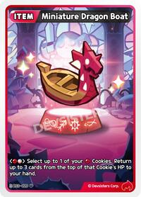 Miniature Dragon Boat #BS3-020 from Age of Heroes and Kingdoms Pokemon card image