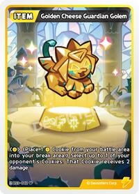Golden Cheese Guardian Golem #BS3-042 from Age of Heroes and Kingdoms Pokemon card image