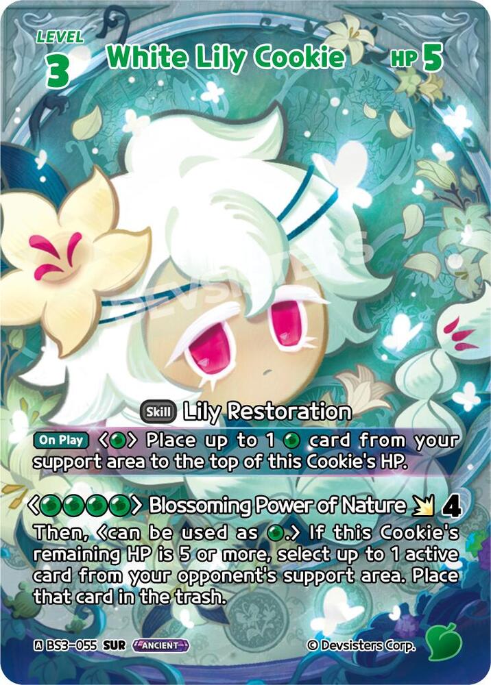 White Lily Cookie (SUR) - Age of Heroes and Kingdoms - CookieRun